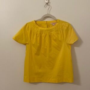 Yellow Brooks Brothers blouse